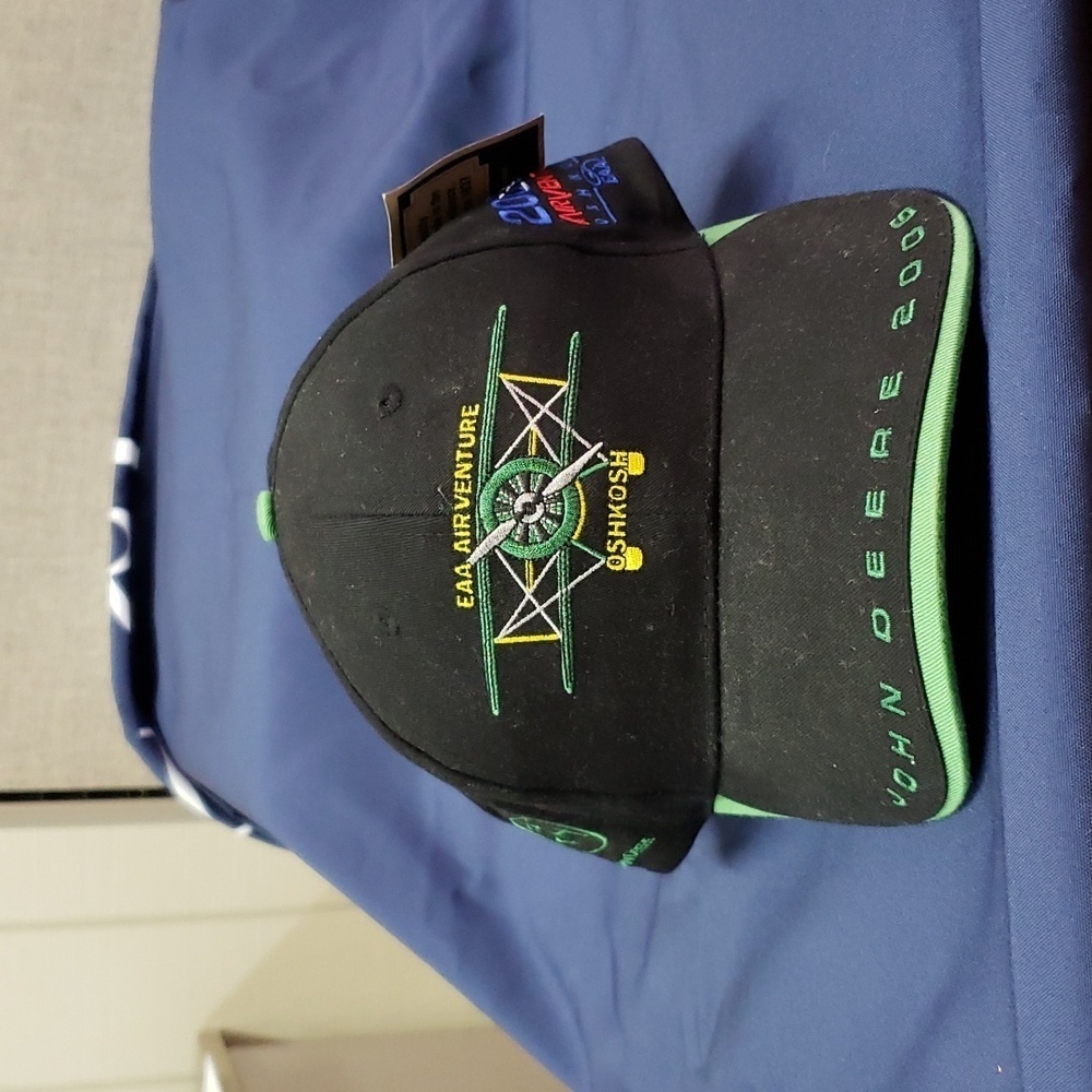 EAA AIRVENTURE John Derek 2006 Authentic Ballcap in Black with embroidery